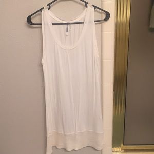 White plain dress